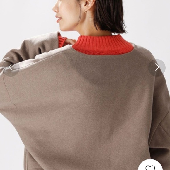 Nico And… Woolly Tec Oversized Zip Beige Coat Jacket - Picture 12 of 13